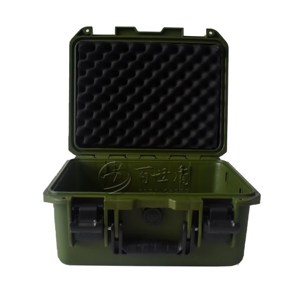 百世盾PP塑料箱M6050安全防護箱手提款（軍綠色）