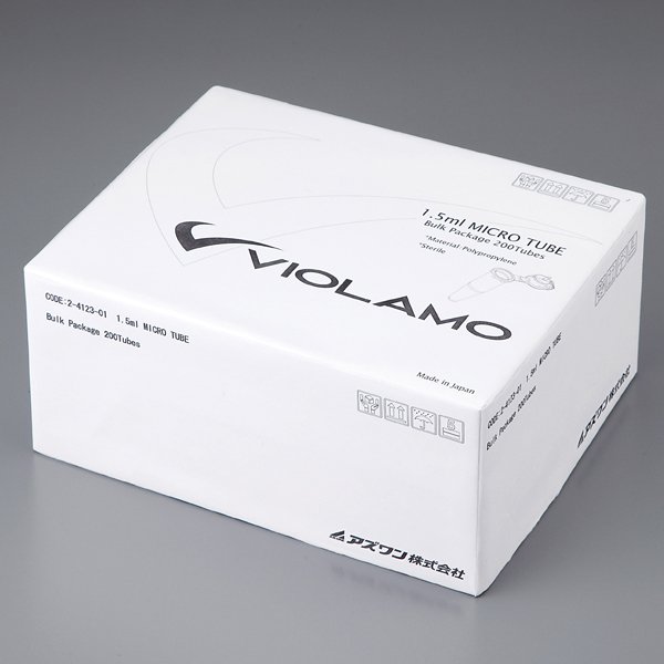 日本原装进口ASONE亚速旺微量离心管(VIOLAMO)1.5ml未灭菌和2.0ml未灭菌