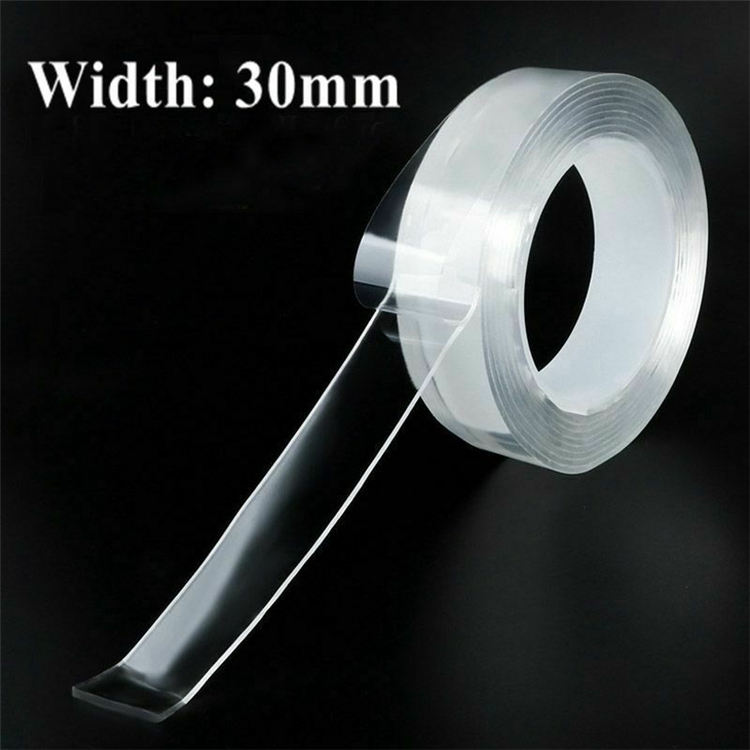 納米膠帶雙面膠貼無痕魔力膠粘透明防水墻面貼高粘度亞克力膠