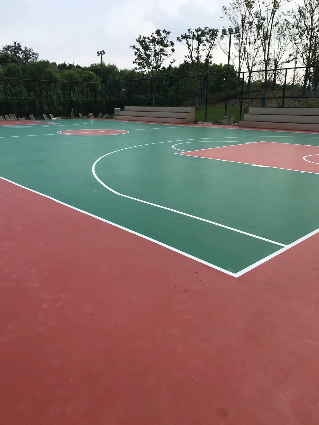 浦東硅PU網球場施工