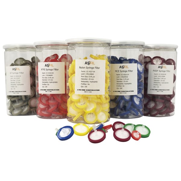 日本原装进口ASONE亚速旺一次性针头式过滤器(未灭菌)SFMCE013022NA