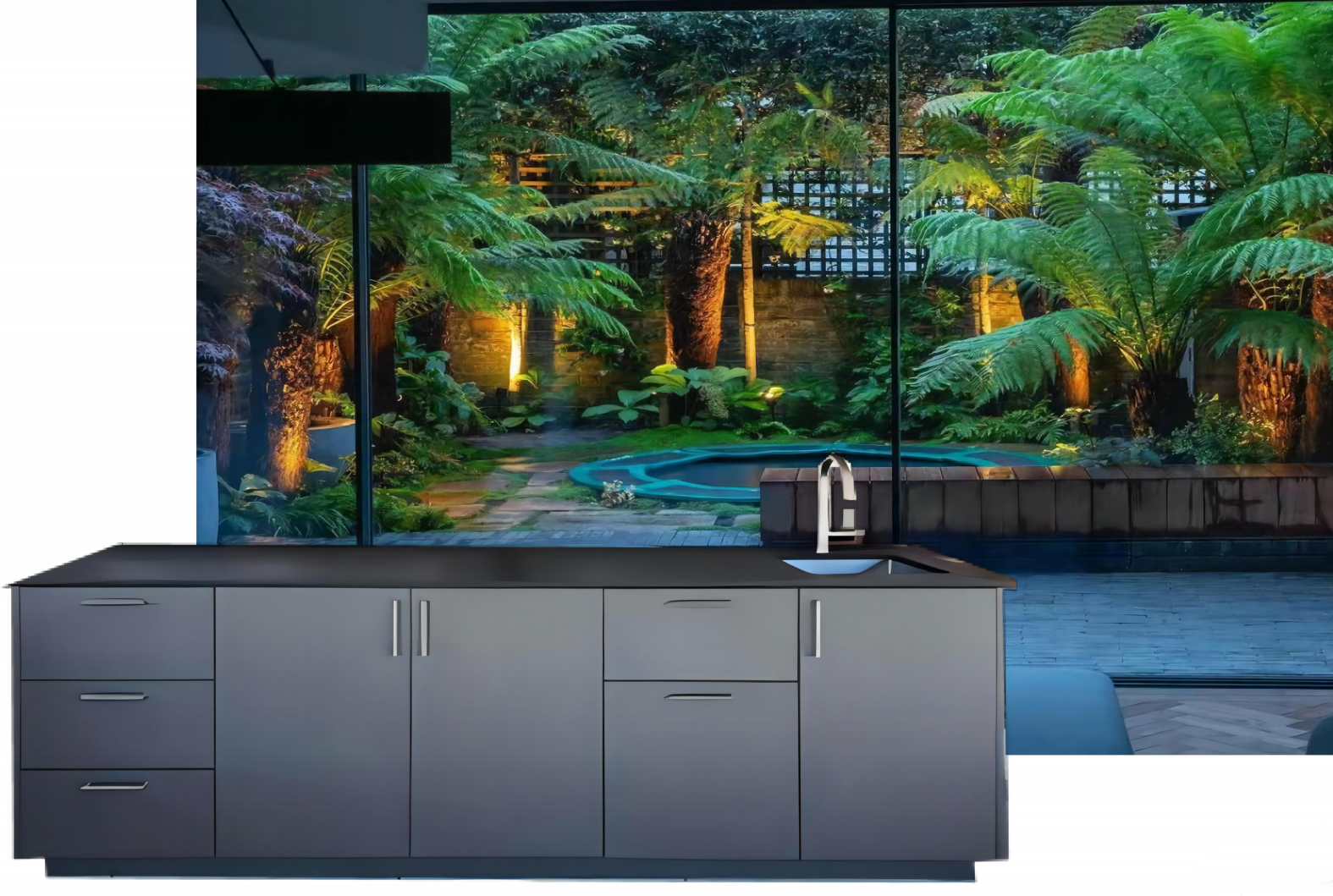 戶外花園廚房料理操作臺 戶外花園廚房料理操作臺