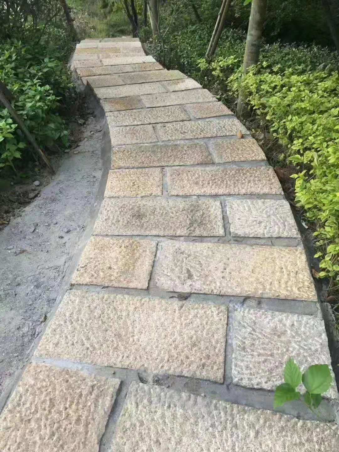 黃木紋青庭踏步石