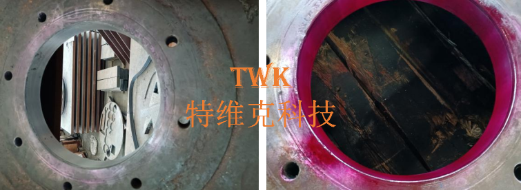 激光熔覆修復后