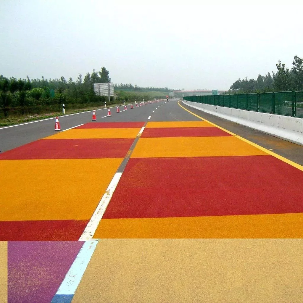 彩漿防滑路面