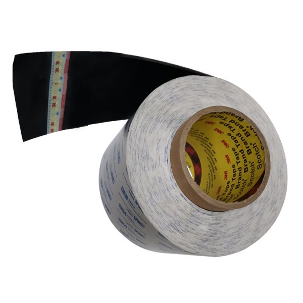 3M9448AB黑色無紡布基材雙面膠 適用于電器鏡片的粘接 冰箱蒸發(fā)器面板粘結膠帶