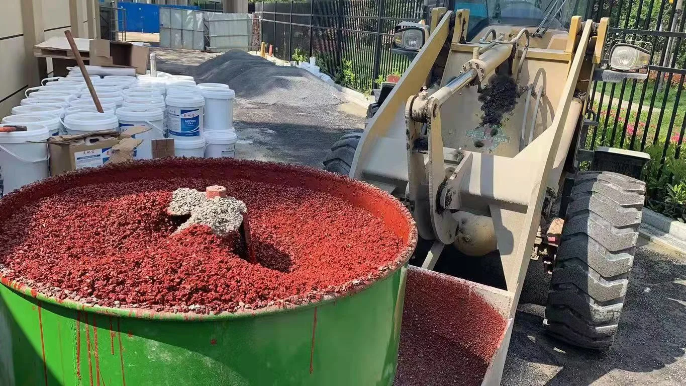 彩色瀝青混合料