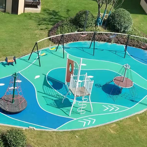 蘇州吳中區新力 云語鉑園小區游樂場塑膠跑道