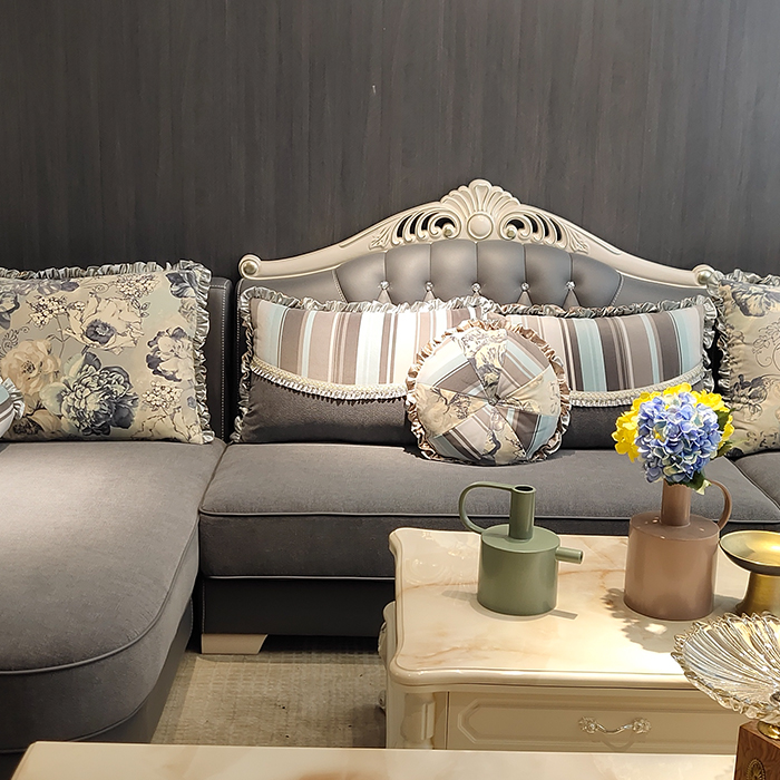 超纤绒毛沙发展示图