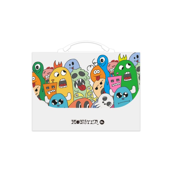 千千圈 Monster系列-風琴包13格帶把手