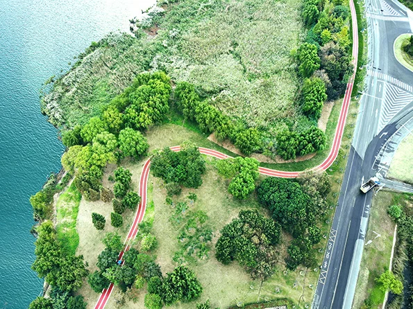 EAU水性環(huán)保慢行系統(tǒng)鳥瞰圖