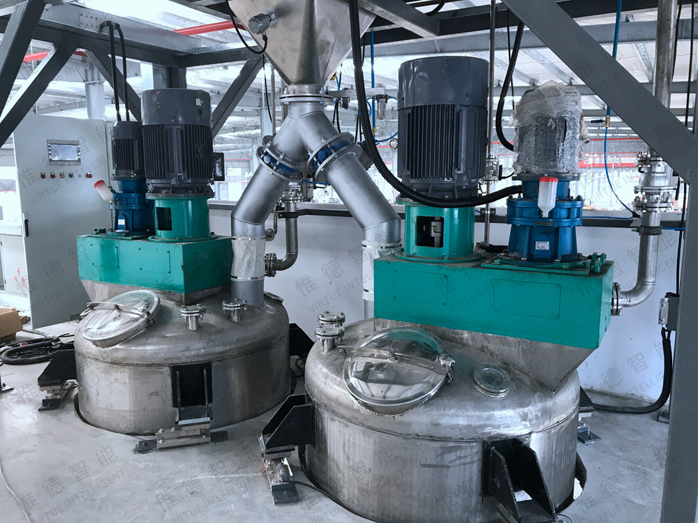 廣州某人造草坪企業自動化配料輸送項目工程案例