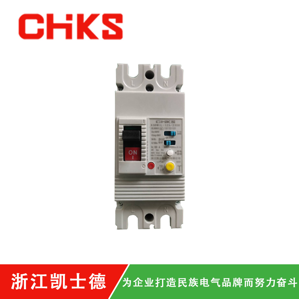 KSDM1L-125-2P塑殼漏電斷路器