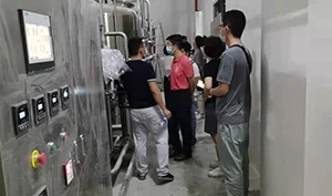 客戶參觀我司廣州呼吸中心項(xiàng)目