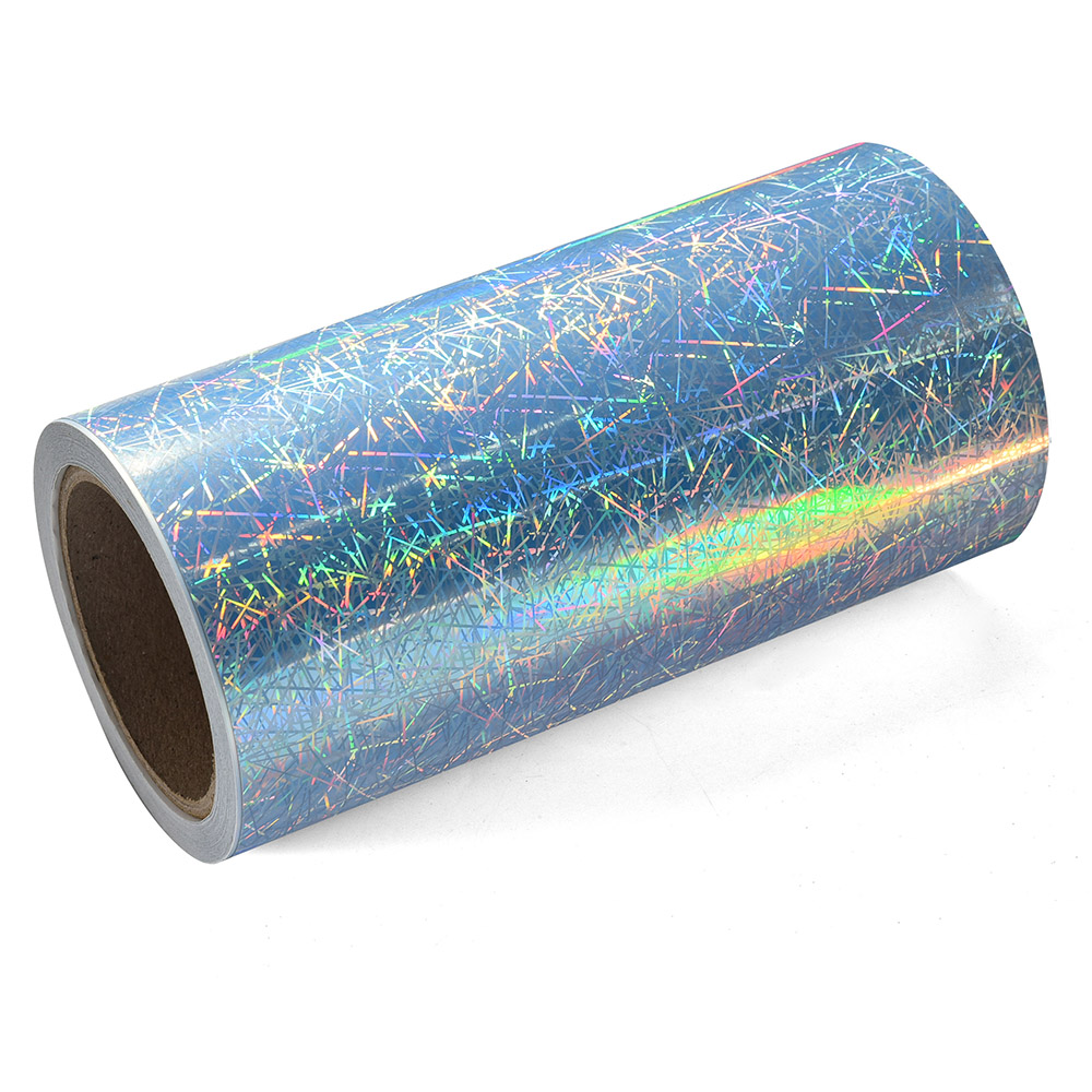 Set 5 Pellicole Adesive Glitterate Olografiche Stelle - 100x33 Cm Per Rotolo - 2