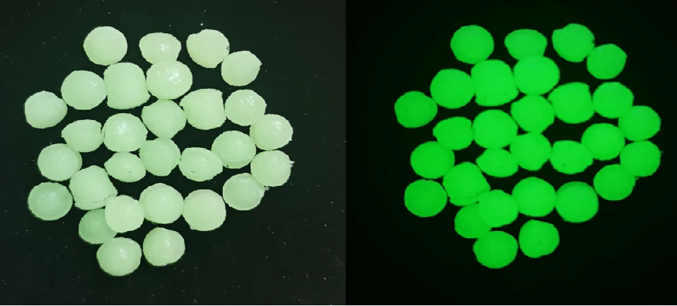 半圓形自發光顆粒