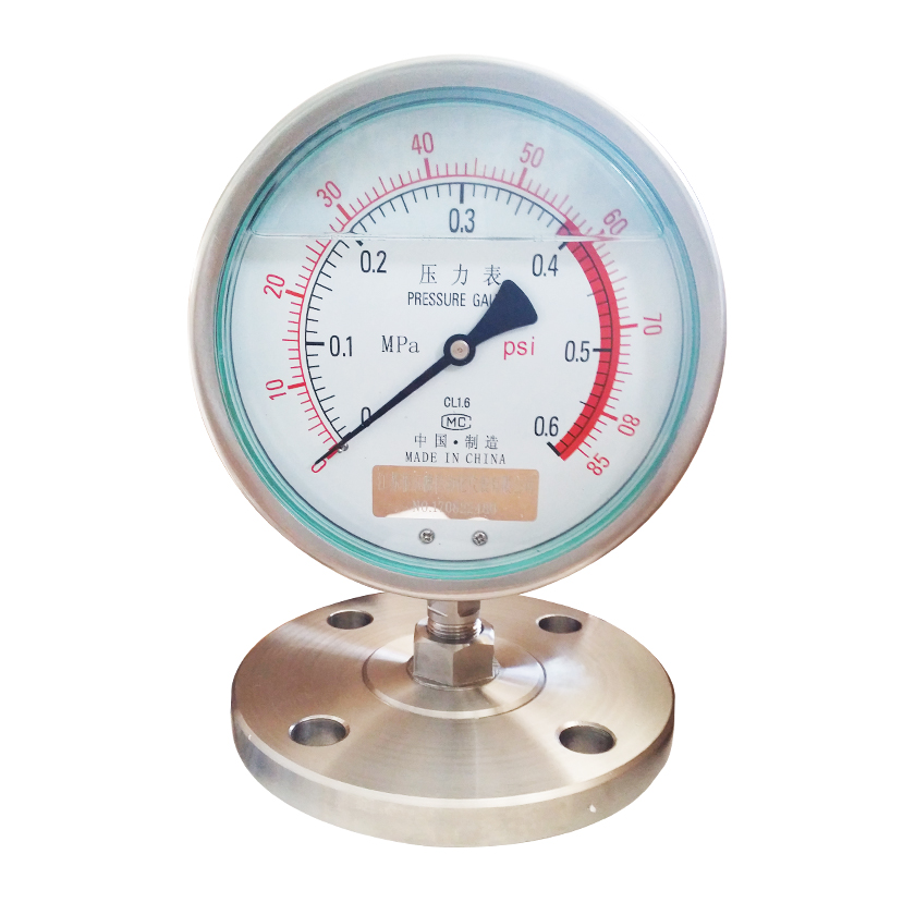 法蘭隔膜耐震壓力表