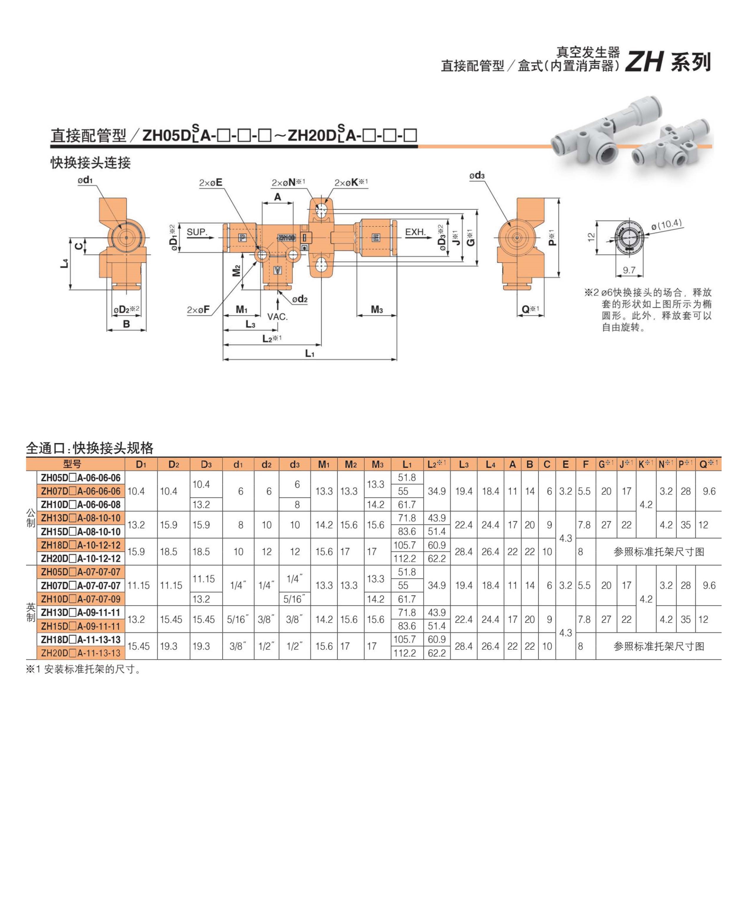 ZH系列直接配管型真空發(fā)生器