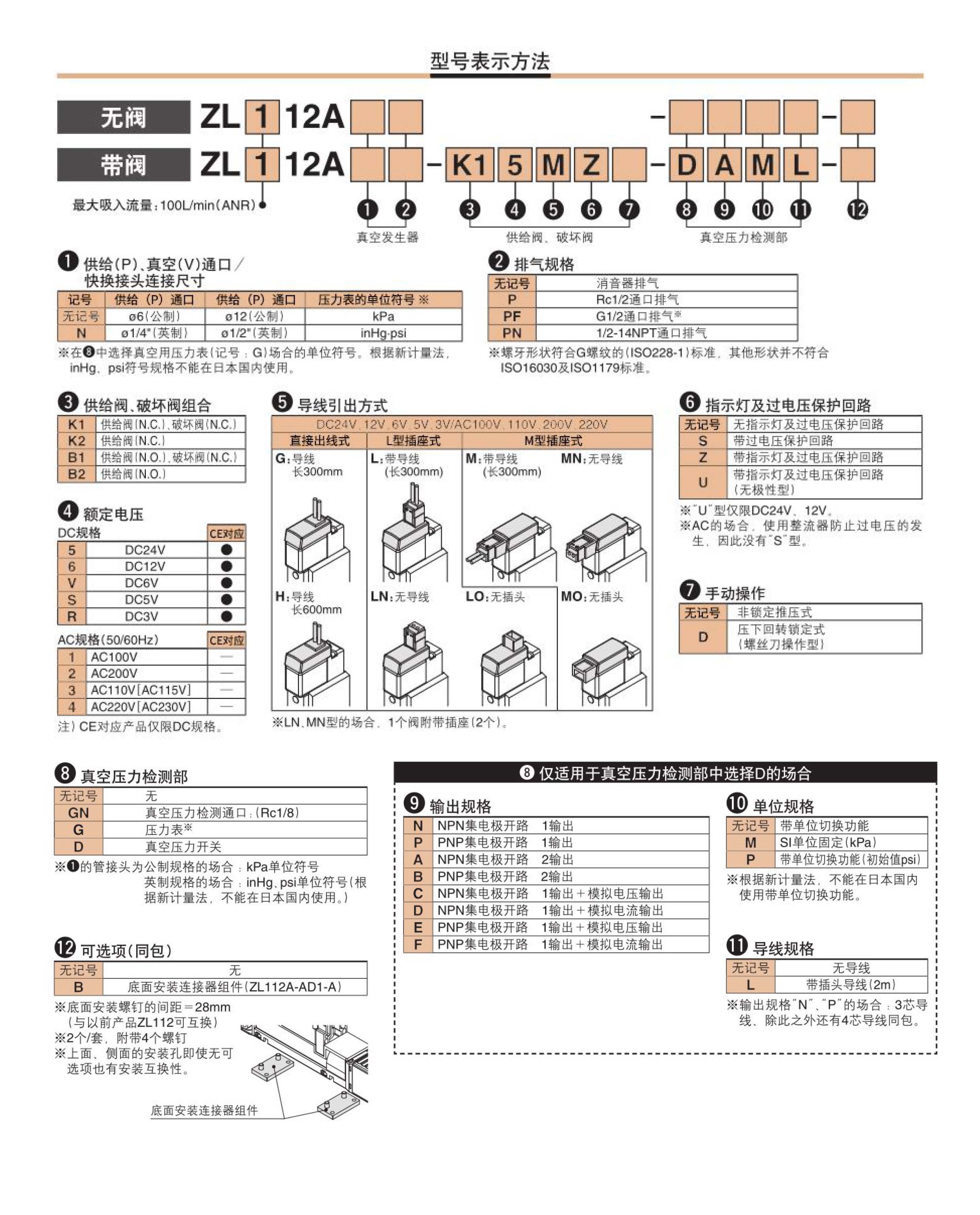 ZL112AZ真空發(fā)生器