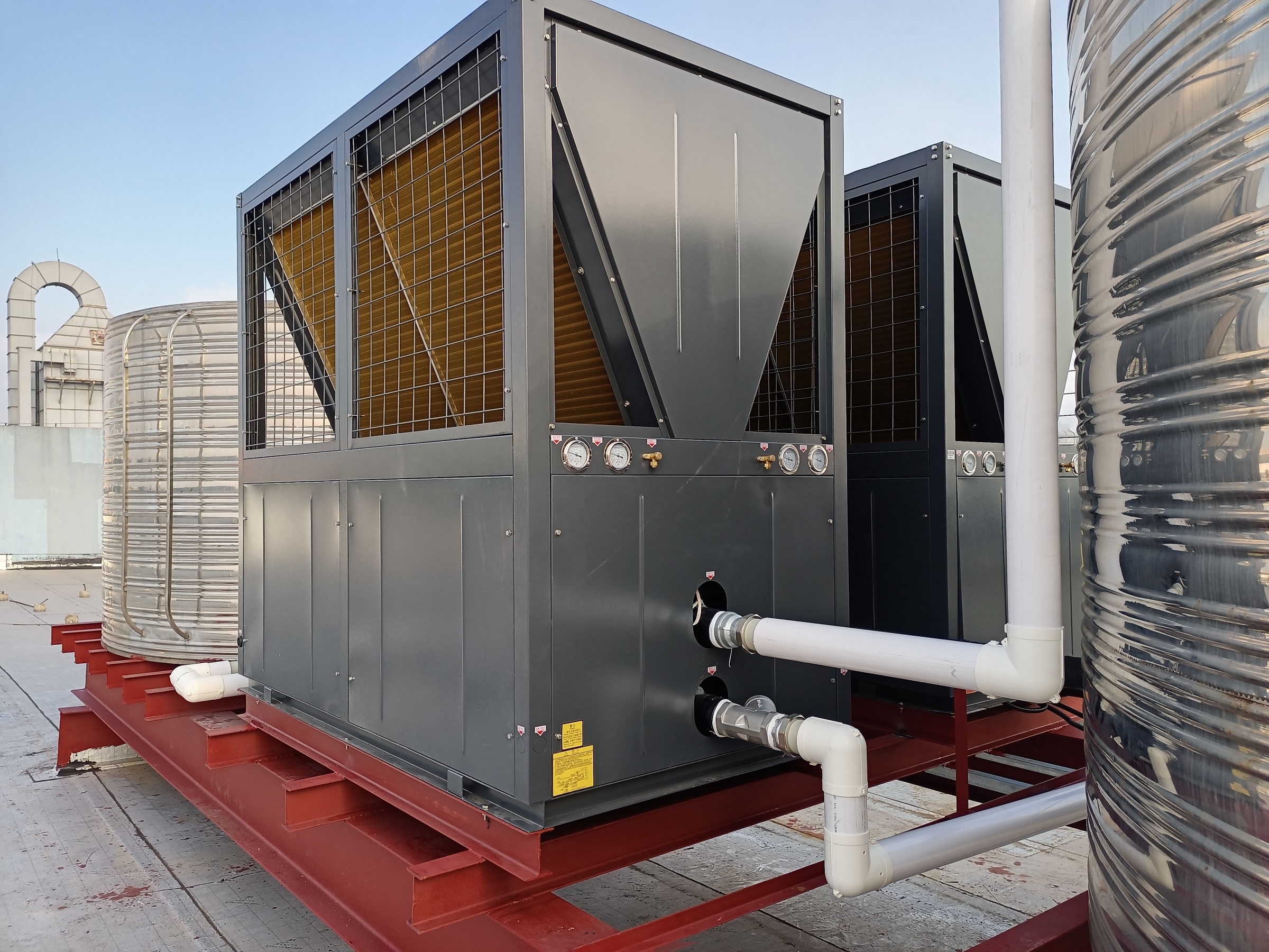 樂高印染20P*4組空氣能熱水系統