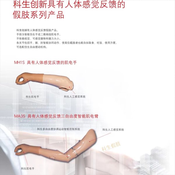 具有人體感覺反饋的假肢系列產品