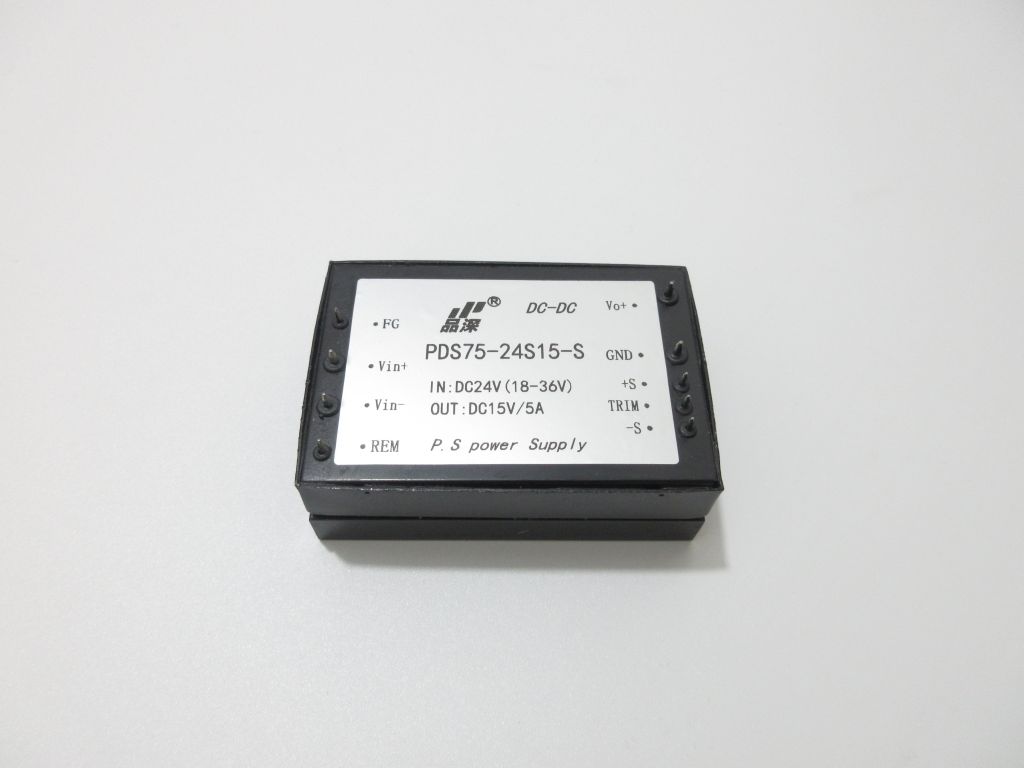 DC-DC  75W   24V轉(zhuǎn)15V5A模塊電源  插針式