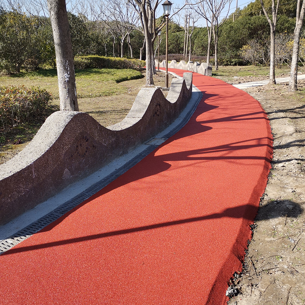 上海奉賢五四農(nóng)場(chǎng)海城綠地公園塑膠跑道