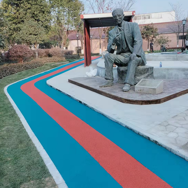 浙江杭州上城中學休閑健身塑膠路步道