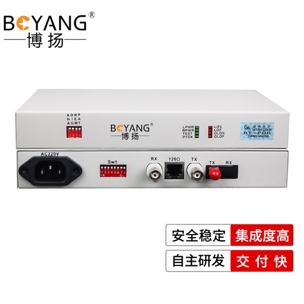 BY-P1E1 PDH光端機1路E1 1路2M光端機