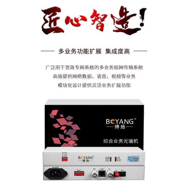 BY-P1E1 PDH光端機1路E1 1路2M光端機