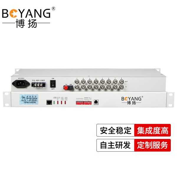 BY-P8E1 PDH光端機(jī)8路E1 8路2M光端機(jī)