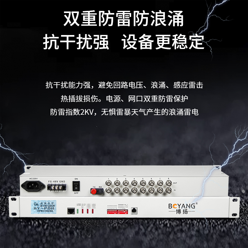 BY-P8E1 PDH光端機(jī)8路E1 8路2M光端機(jī)