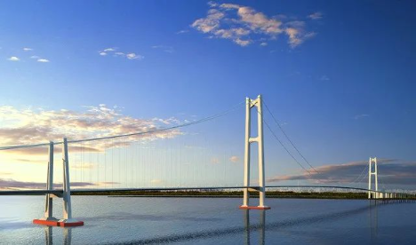 Zhangjinggao Yangtze River Bridge, the world's longest-span suspension bridge Zhangjinggao Yangtze River Bridge, the world's longest-span suspension bridge