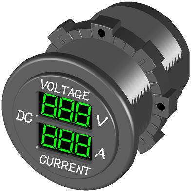 電壓電流表6V~30V DC／0A~10A DC