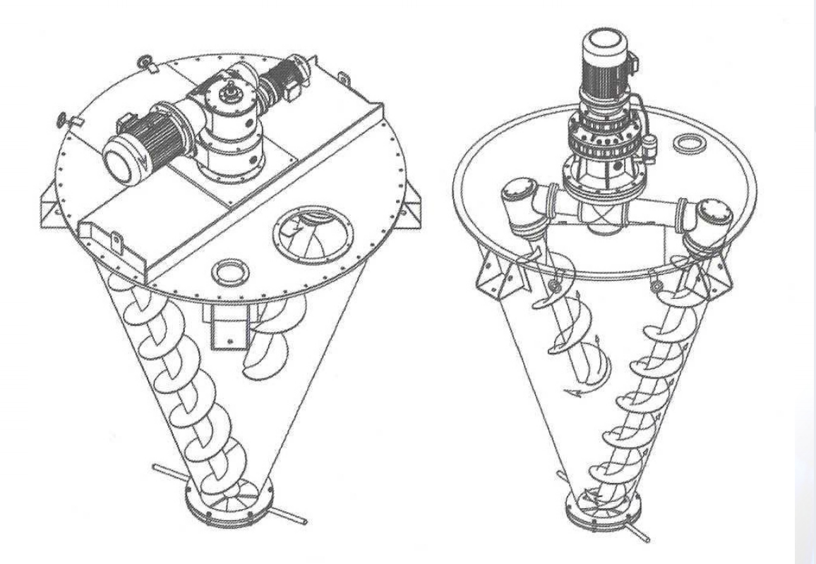 XSH型懸臂雙螺旋錐形混合機 XSH型懸臂雙螺旋錐形混合機