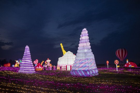 節(jié)日彩燈-農(nóng)場主題雕塑