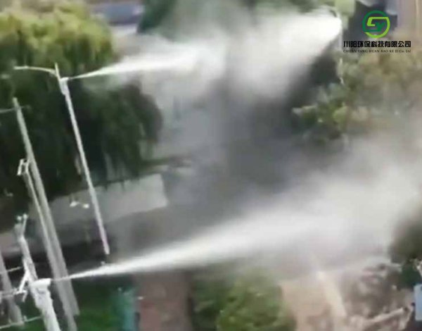 高空旋转喷雾系统案例