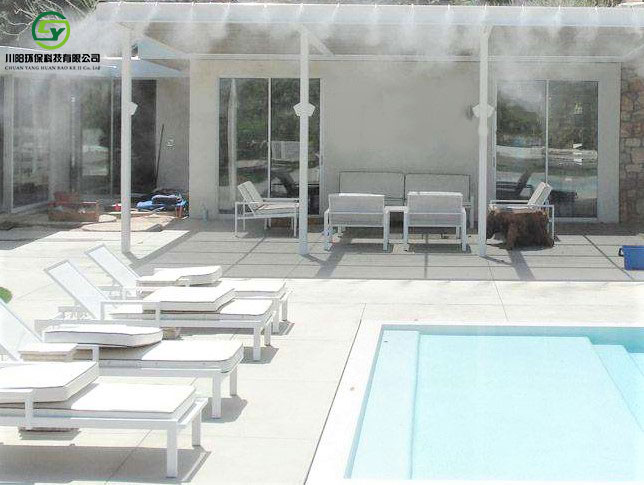 室外泳池喷雾降温