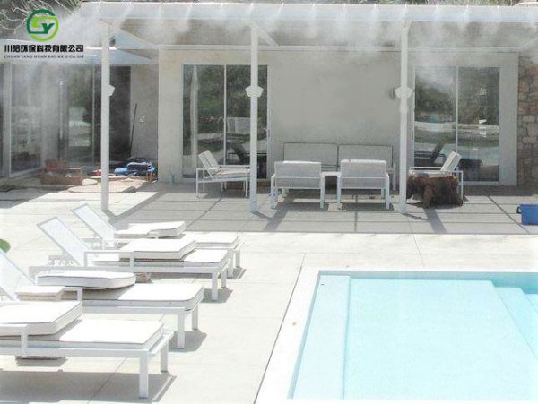 室外泳池喷雾降温