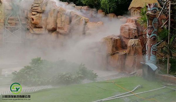 假山景观造雾