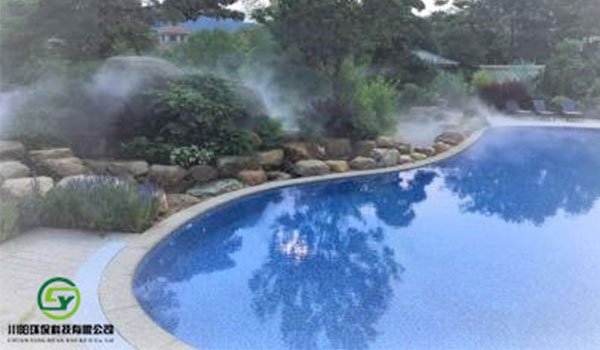 室外泳池喷雾降温