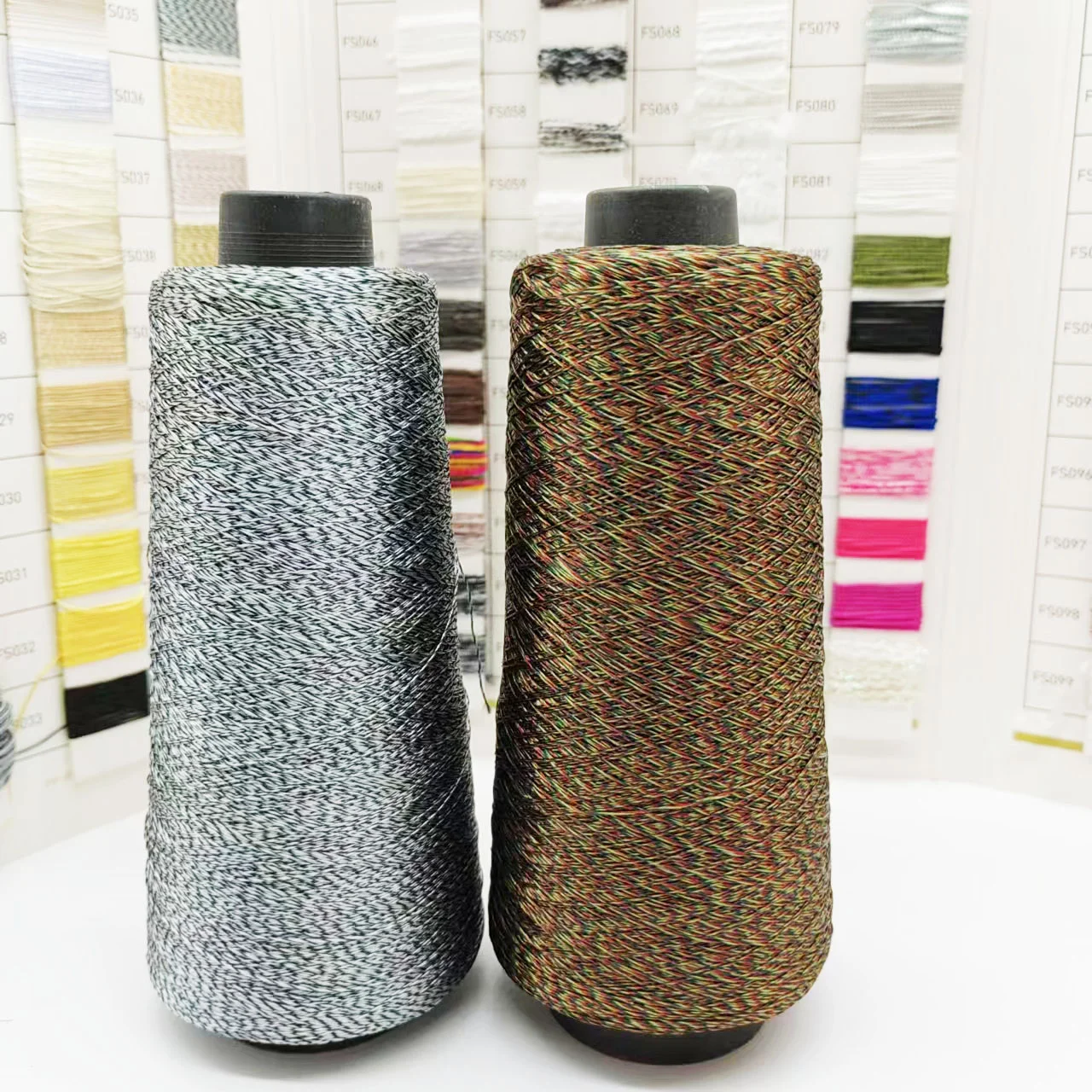 Polyester rayon mixed two color Sewing Thread Embroidery Dyed Knitting ...