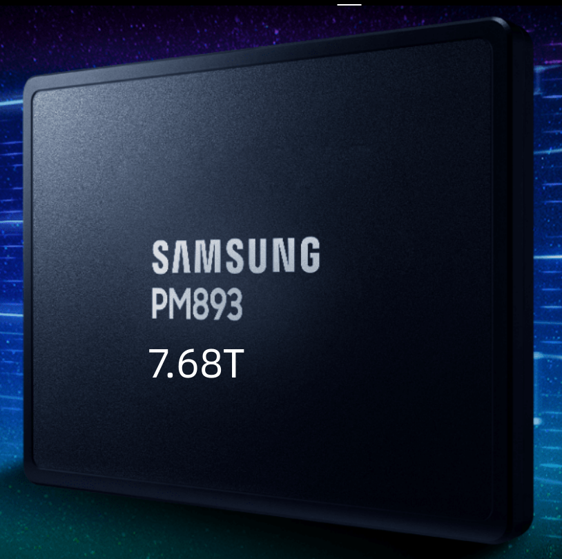 三星（SAMSUNG） 企業級SSD固態硬盤 SATA6.0接口 PM893  7.68G