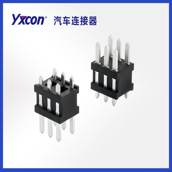 3.5間距扁針 2*3P 180度汽車連接器
