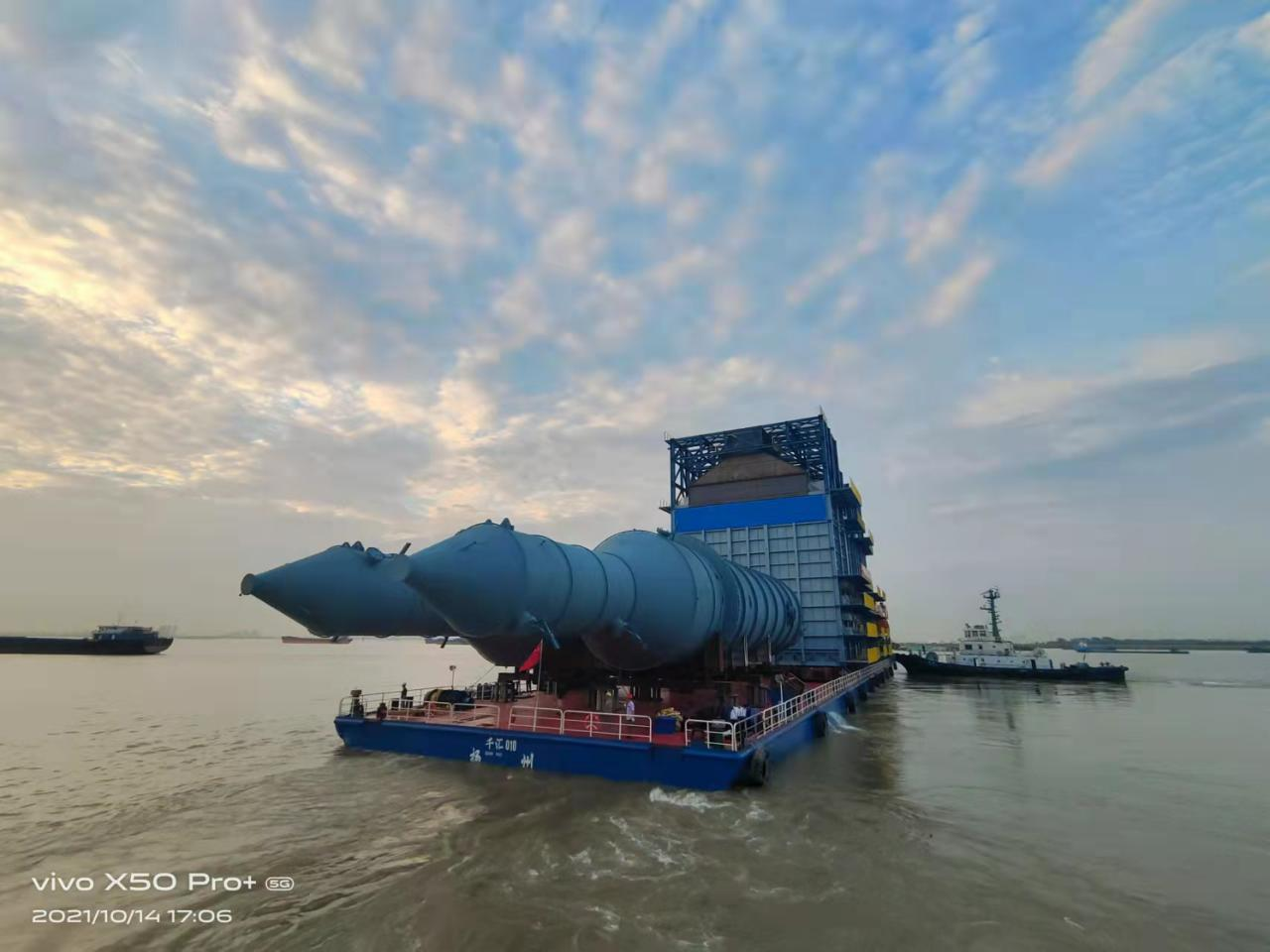 廣東揭陽石化加熱爐海運