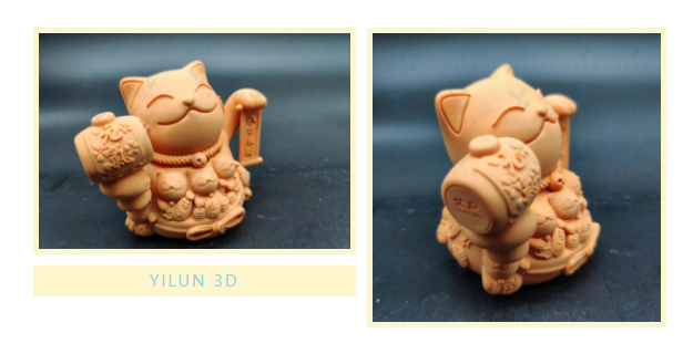 3D打印紅蠟材質招財貓