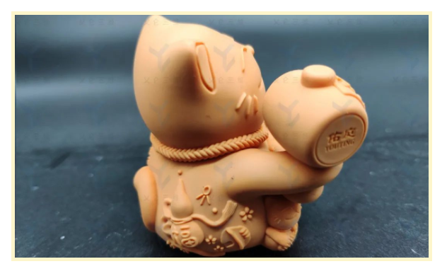 3D打印紅蠟材質招財貓