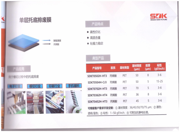 單層托底排廢膜