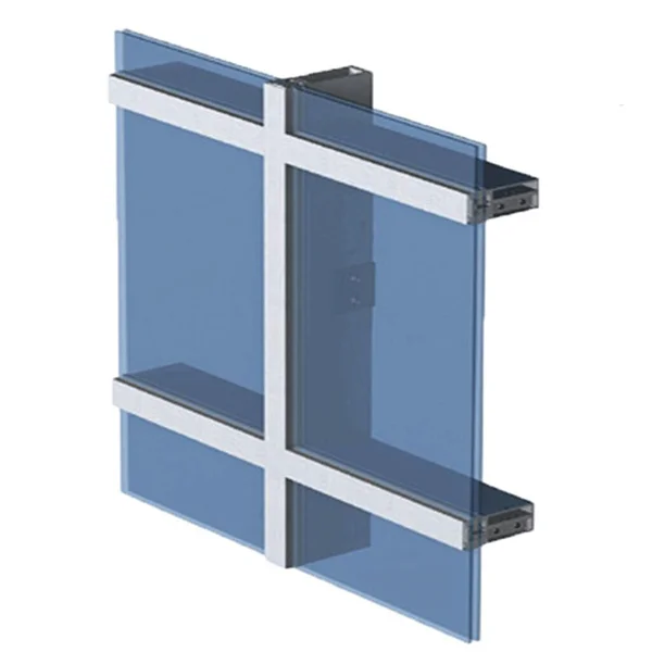 Stick Glazing System Insulated Glass Facade Curtain Wall Structural Glazing Stick Built ...