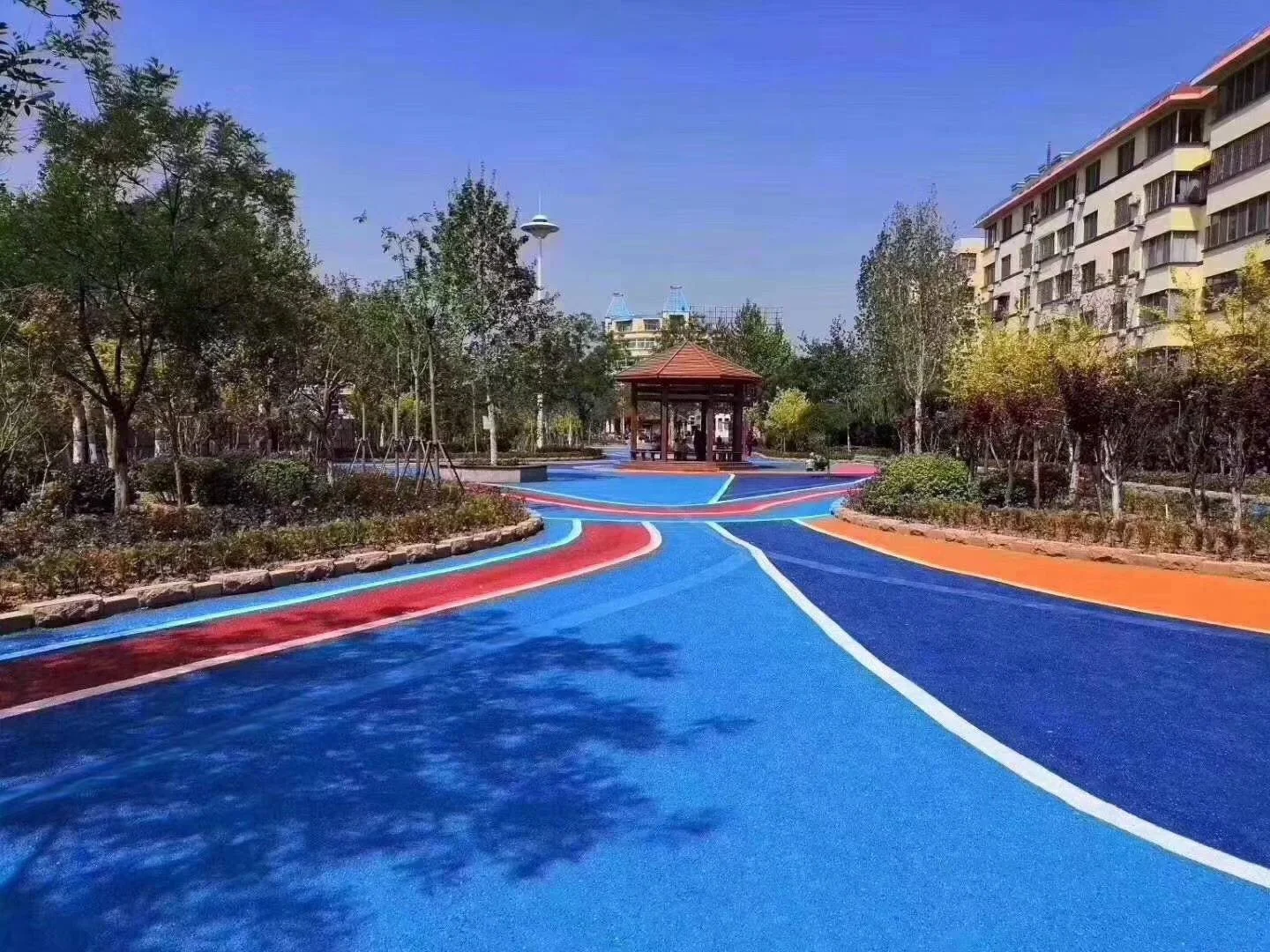 湖北武漢彩色路面